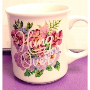 Fred "Hungover" Floral Ceramic Mug 12 Oz - Microwave & Dishwasher Safe